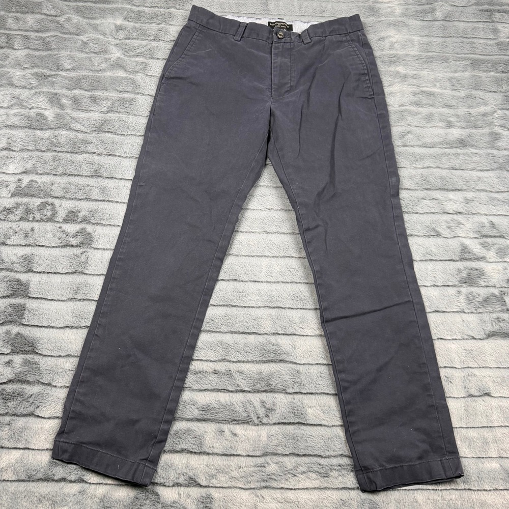 Banana Republic Aiden Chino Pants Mens 29x32 Navy Blue Slim Fit Stretch Cotton